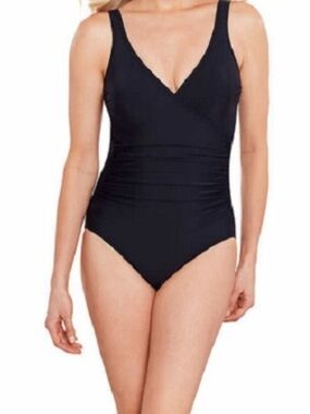 Miradonna Black One-Piece Swimwear Miraclesuit